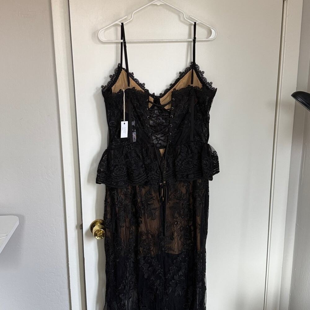 New NWT V. Chapman Ophilia Dress — Black Size 12 - Picture 7 of 8